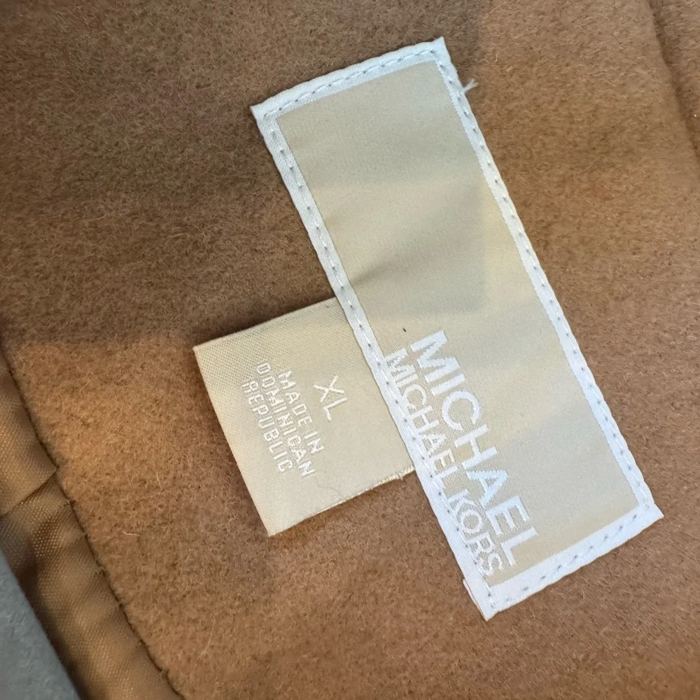 Michael Kors Camel Wool Blend Trench Coat
